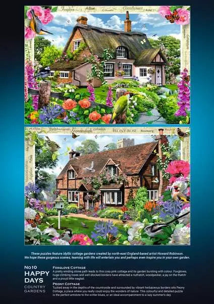 Cosy Cottage No2: Country Gardens 4x500 Piece