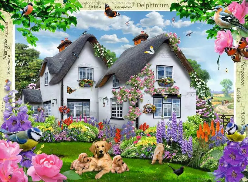 Cosy Cottage No2: Country Gardens 4x500 Piece