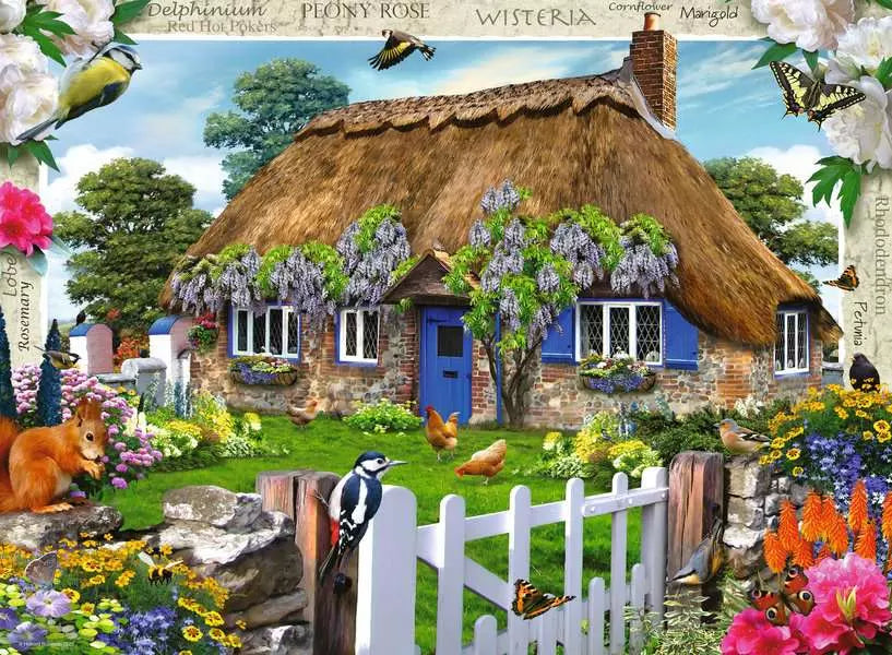 Cosy Cottage No2: Country Gardens 4x500 Piece