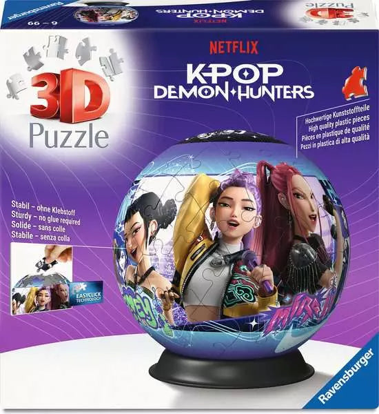 K-Pop Demon Hunters 72 piece 3D Puzzle Ball