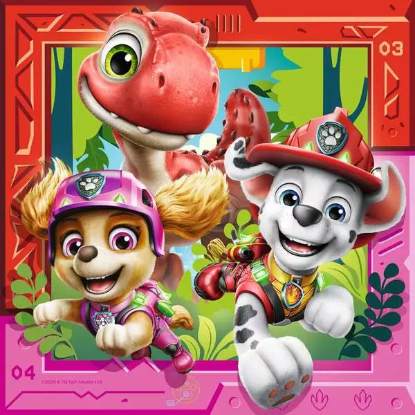 Paw Patrol 3 Dino Movie 3x49 Piece Jigsaw Puzzles