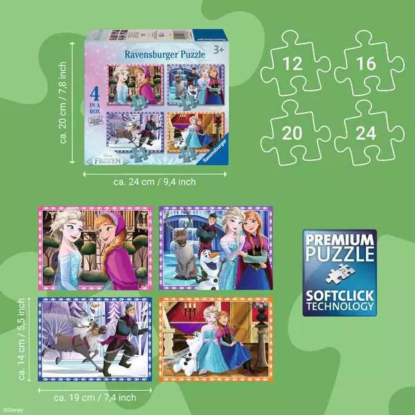 Disney Frozen 12/16/20/24 Piece Jigsaw Puzzles