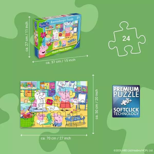 Peppa Pig Its Playtime 24 Piece Floor Puzzle