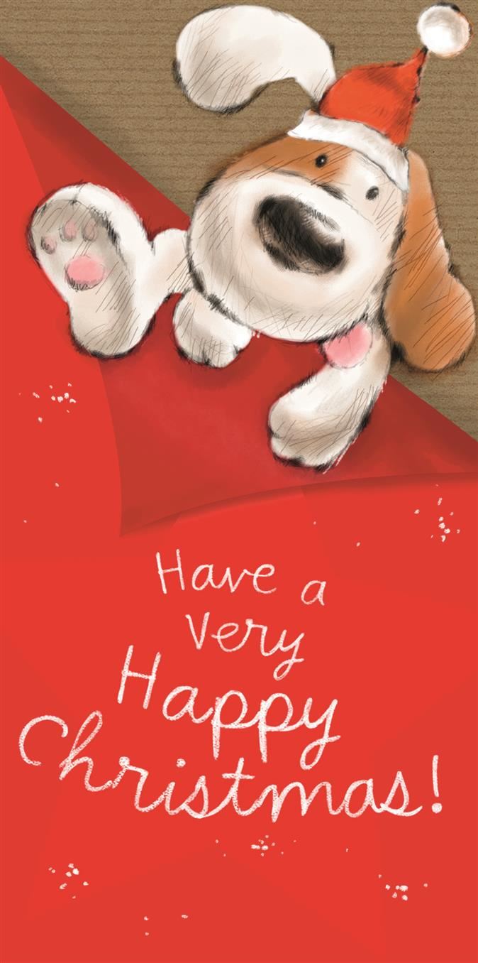 Hallmark Christmas Dog Money Wallet Card
