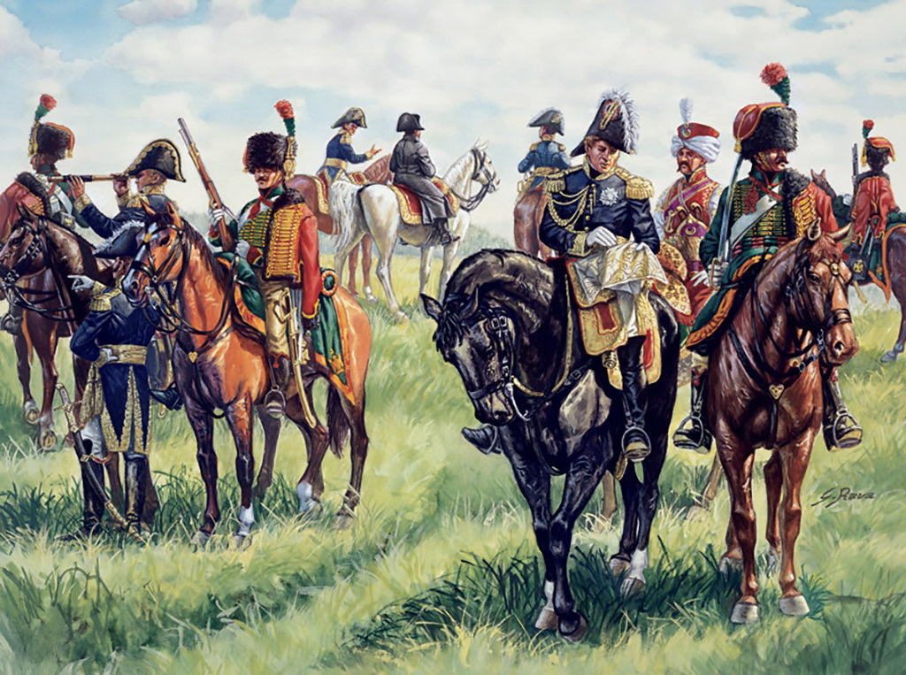 Italerei French Imperial General Staff Napoleonic Wars 1:27 Scale Model Figures