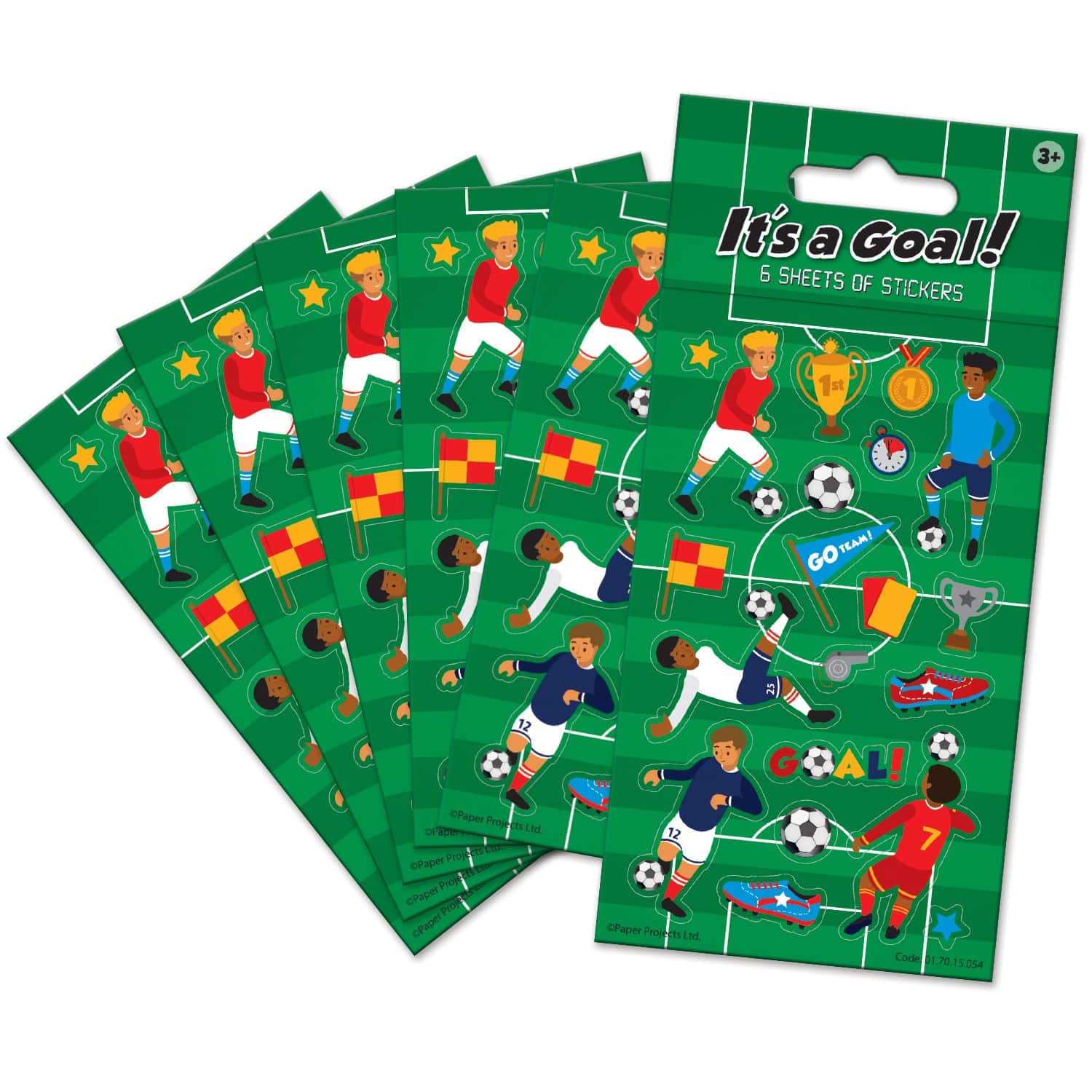 Its a Goal Football 6 Sheet Sticker Pack