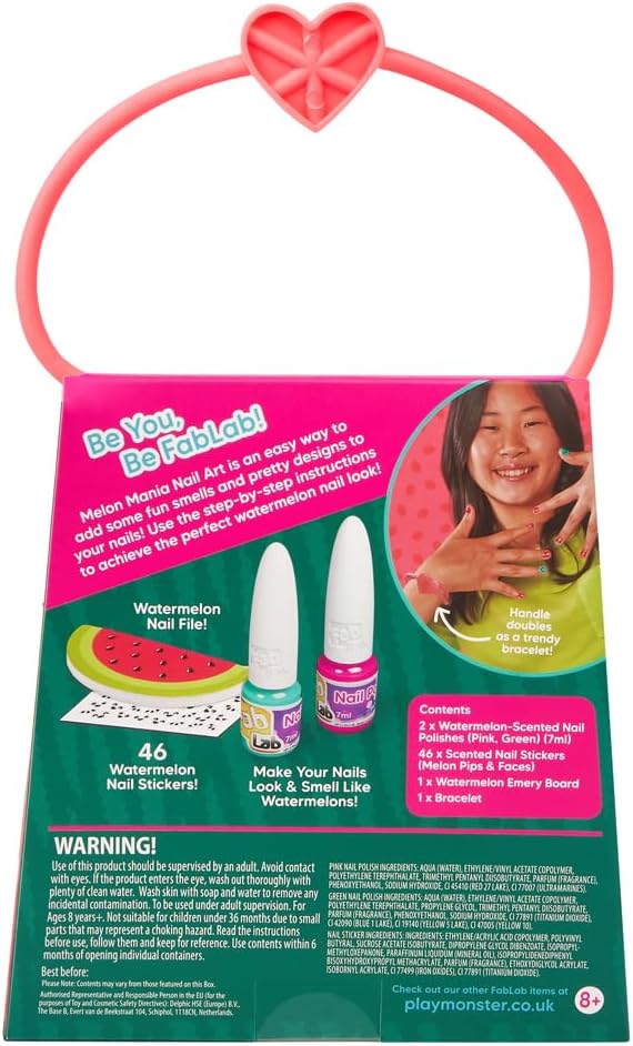 FabLab Fruiti Tuttis Melon Mania Scented Nail Art