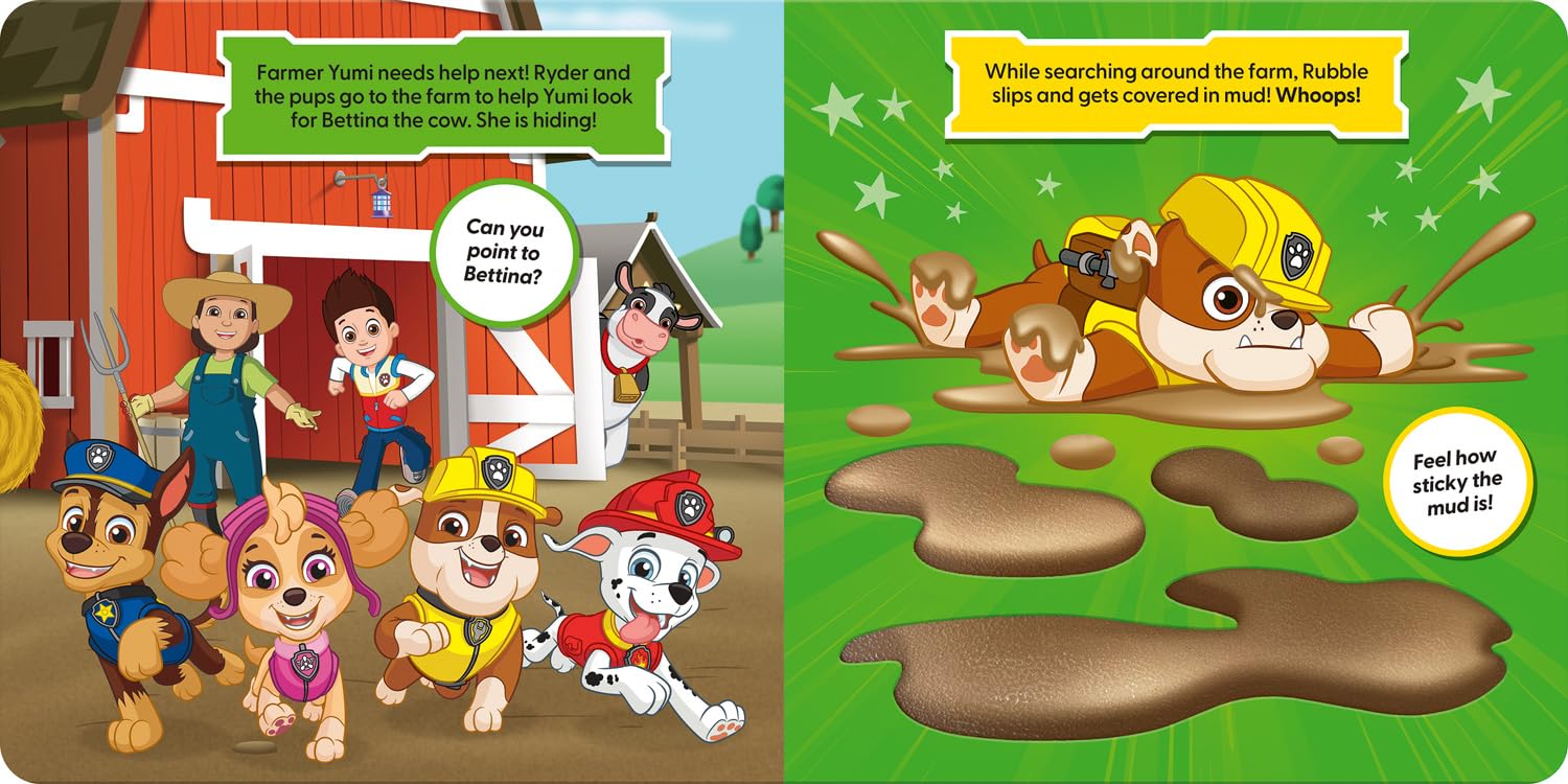 Paw Patrol Touch & Feel Pups Busy Day Book