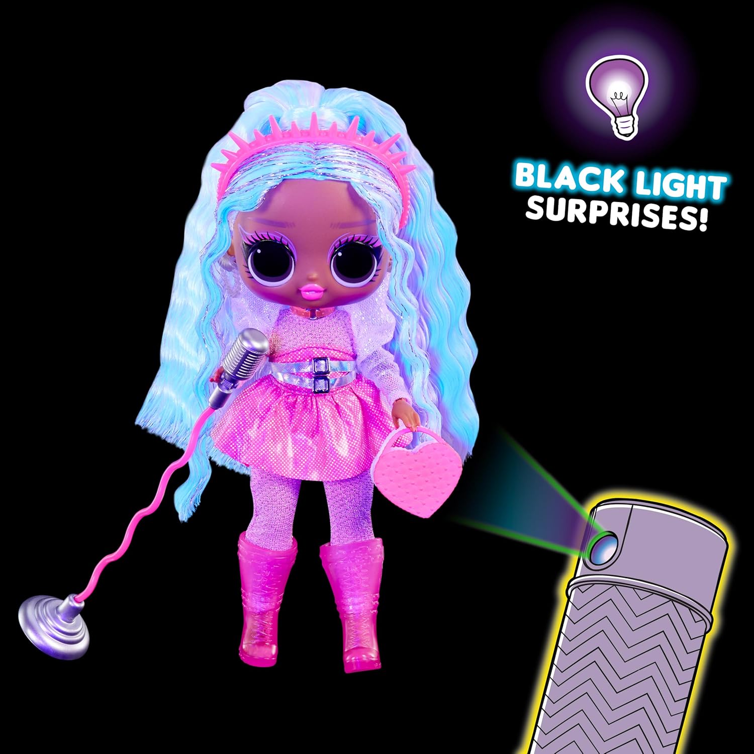 LOL Surprise Neon Pop Stars Kitty K Fashion Doll