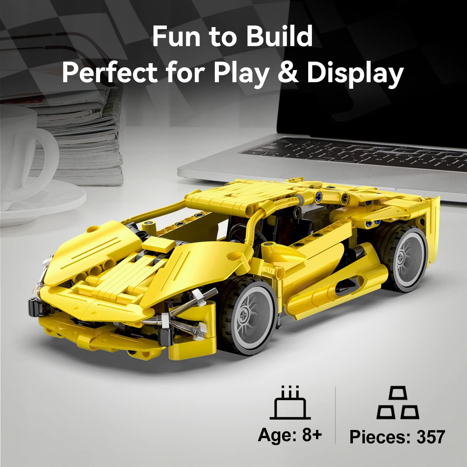 Cada Lightning Pullback Car Construction Set