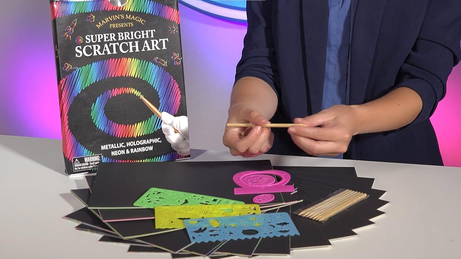 Marvins Magic Super Bright Scratch Art