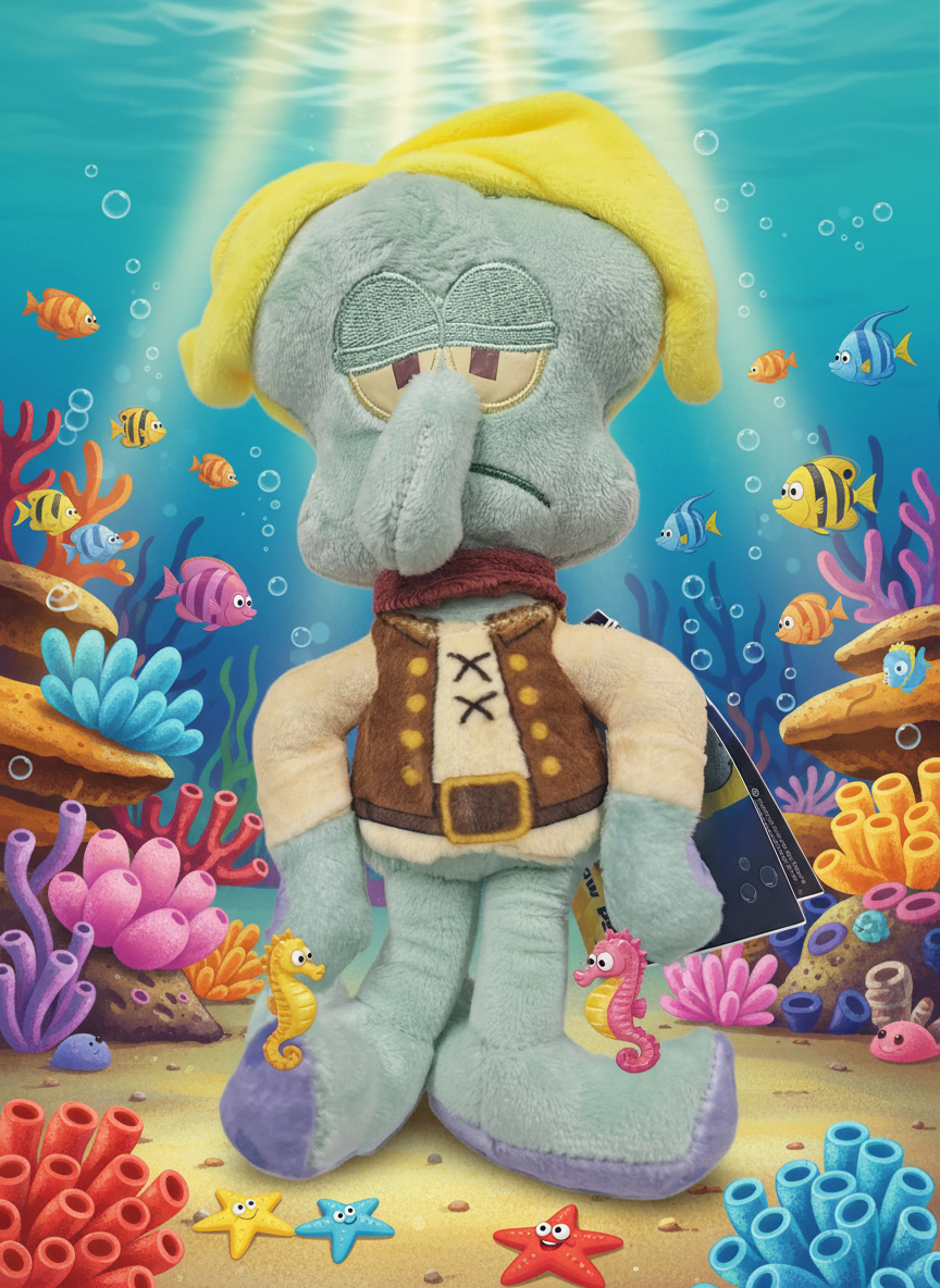 Spongebob Squidward Glow Pal Plush