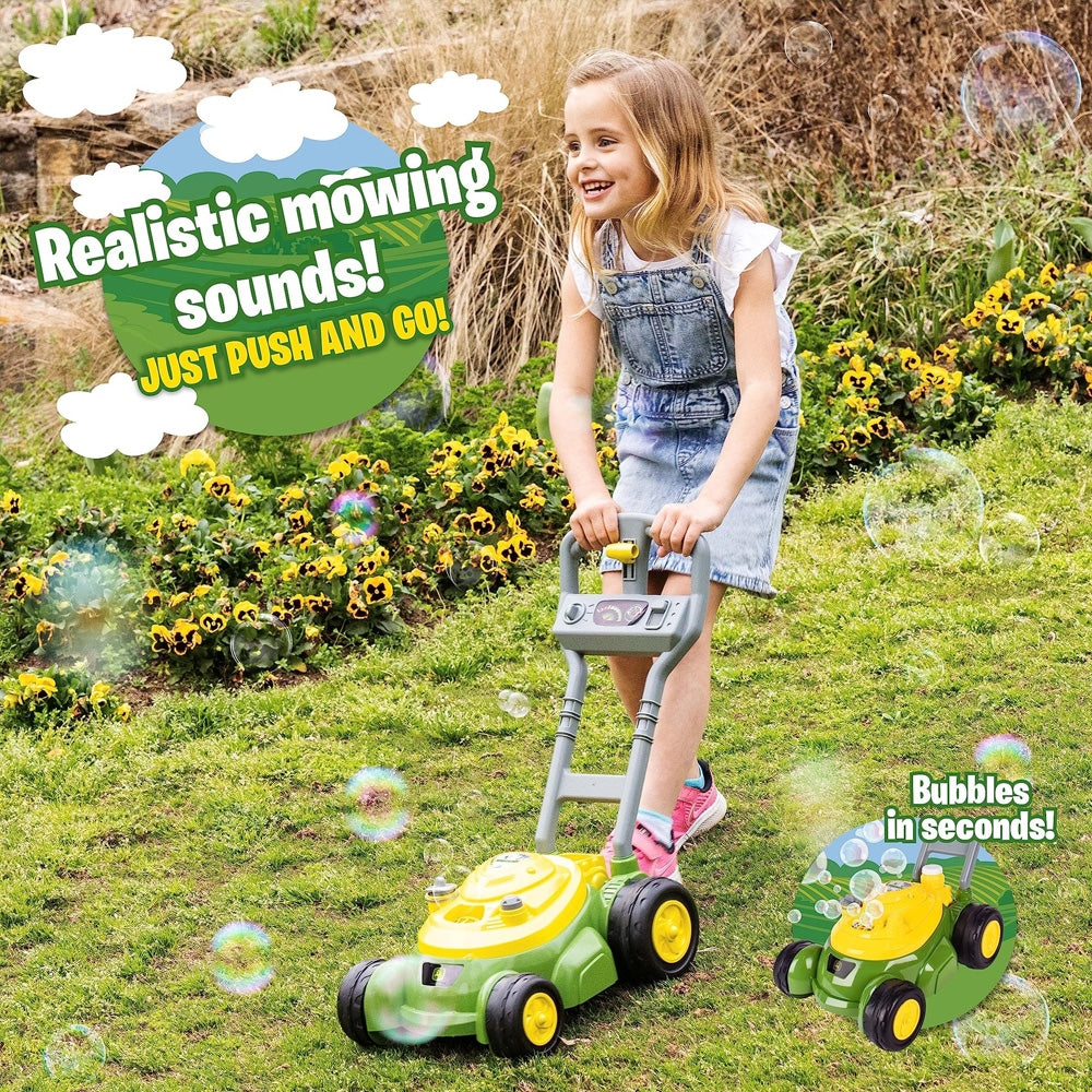 John Deere Bubble Mower with 4oz Bubble Mix