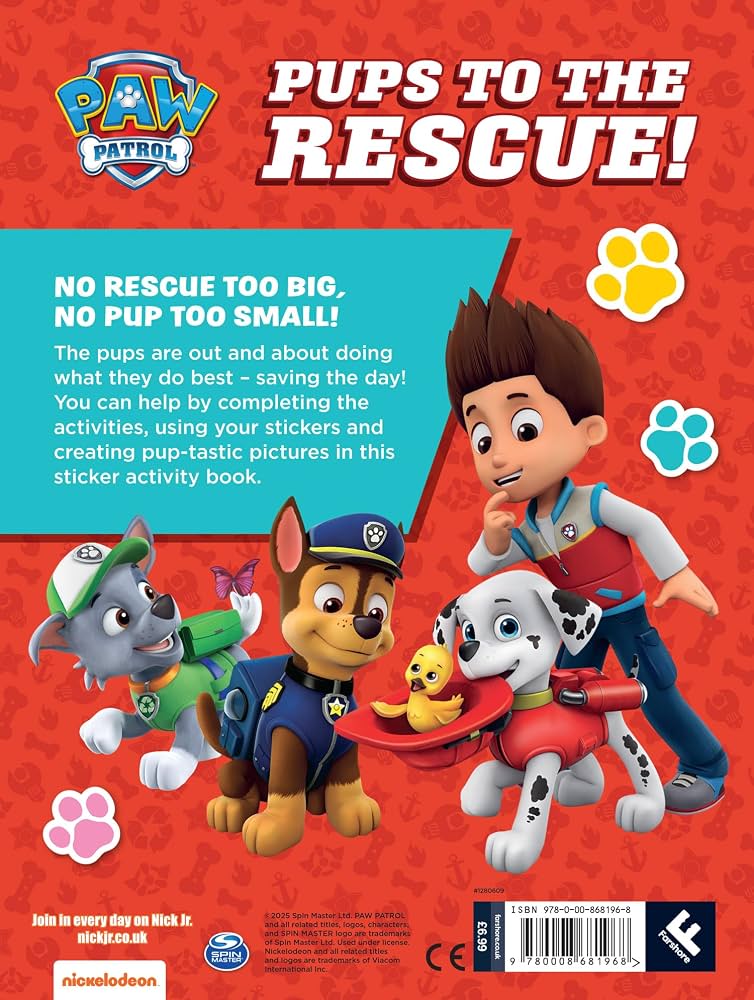 Paw Patrol Pups to the Rescue Activity Book
