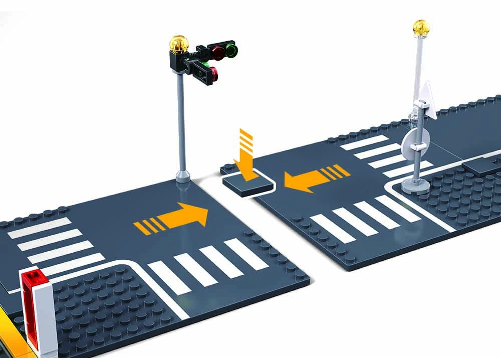Sluban Town - Road Base Plate Construction Set