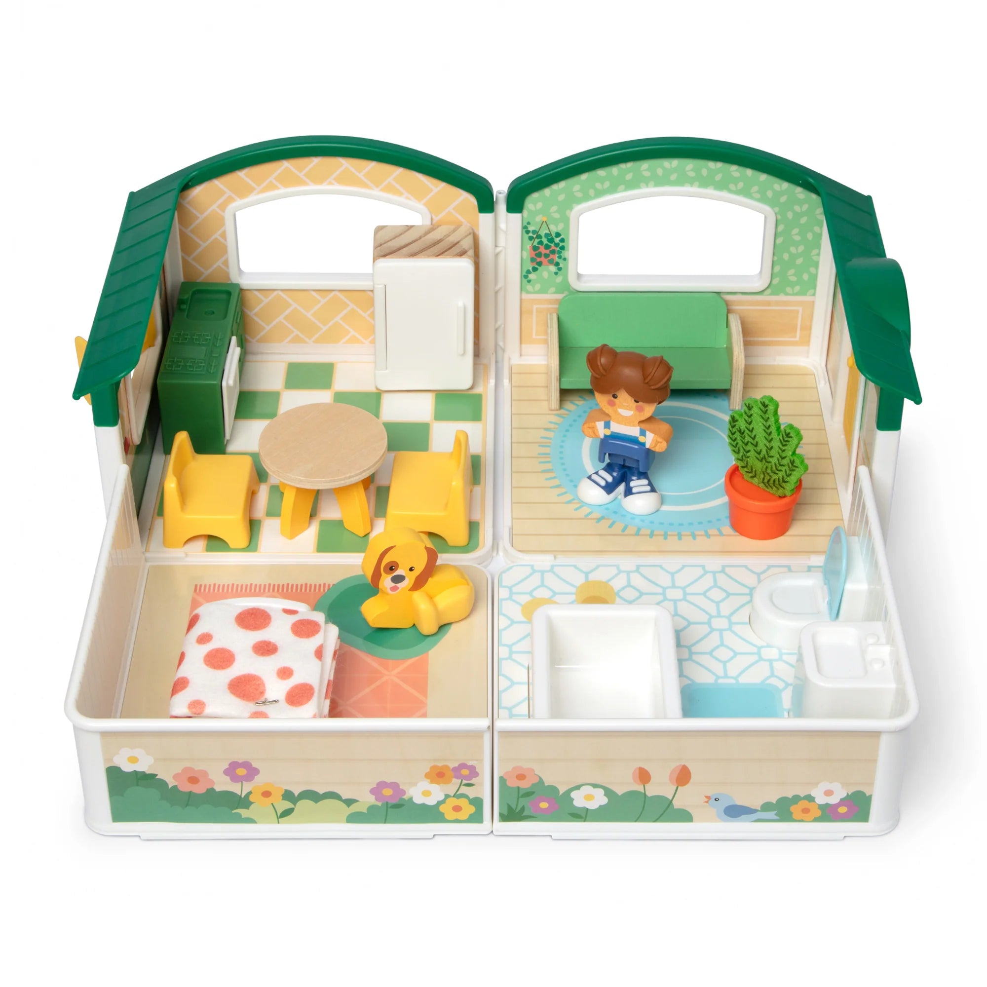 Melissa & Doug Wooden Cheery Lane House Playset