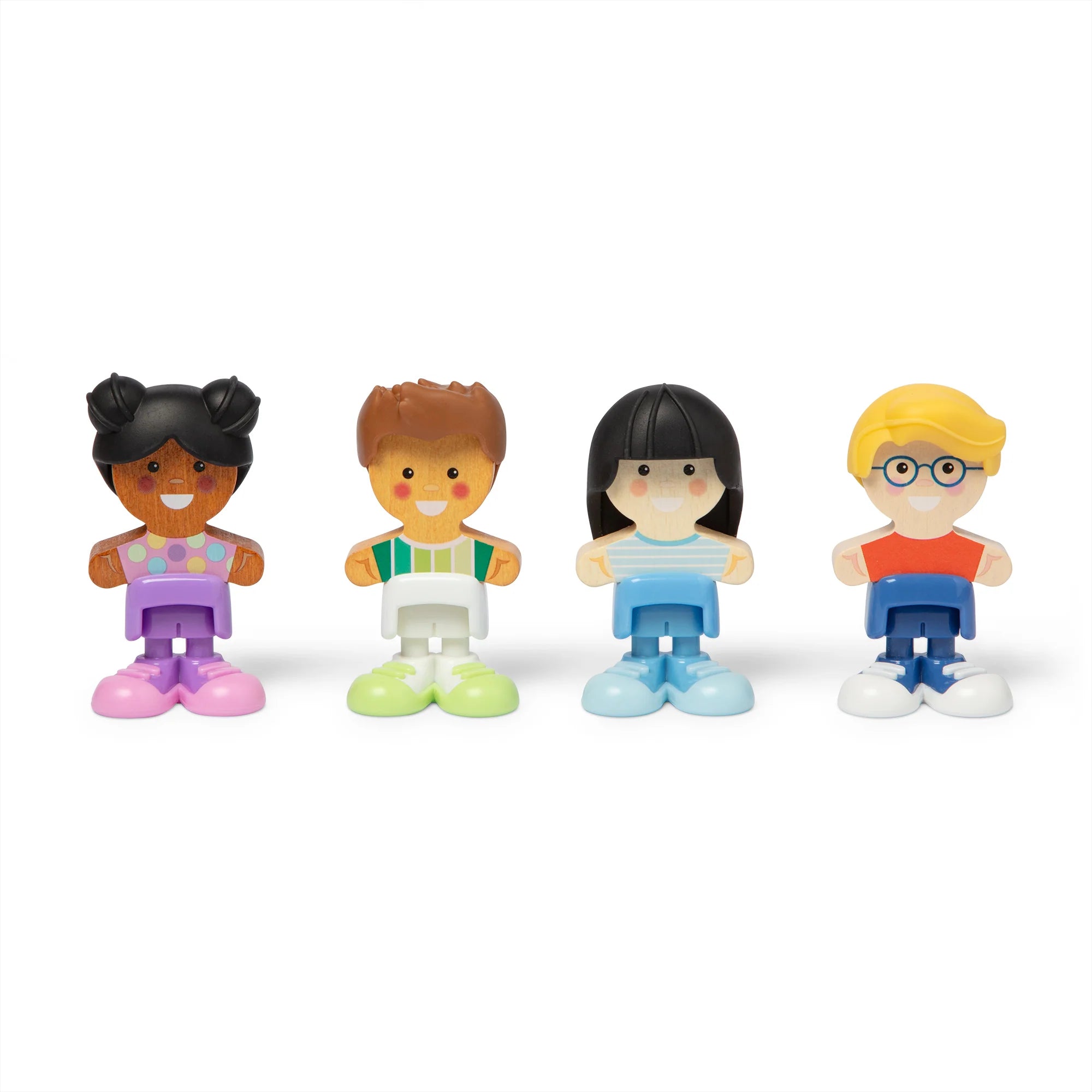 Melissa & Doug Wooden Cheery Lane Figure 4 Pack