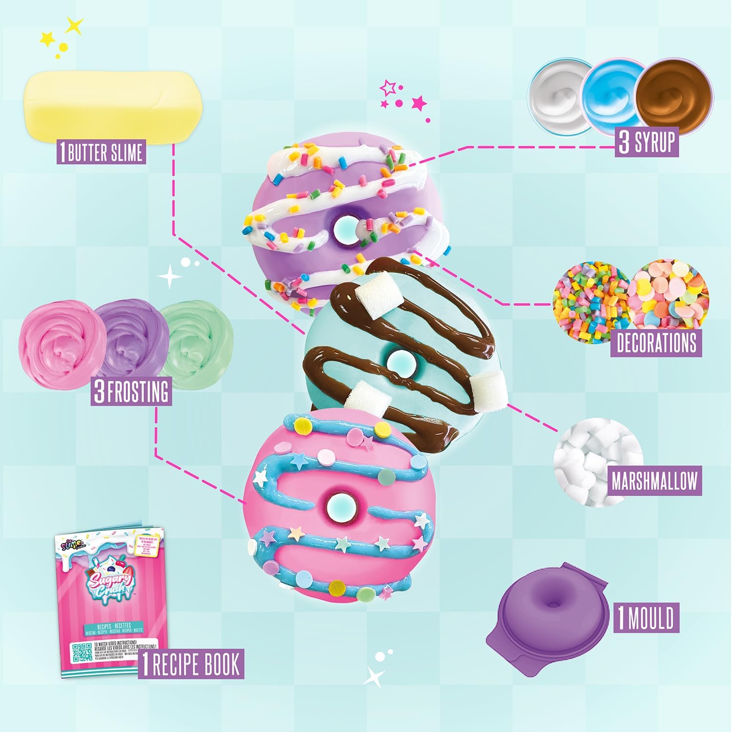 So Slime Sensations Sugary Crush Donuts