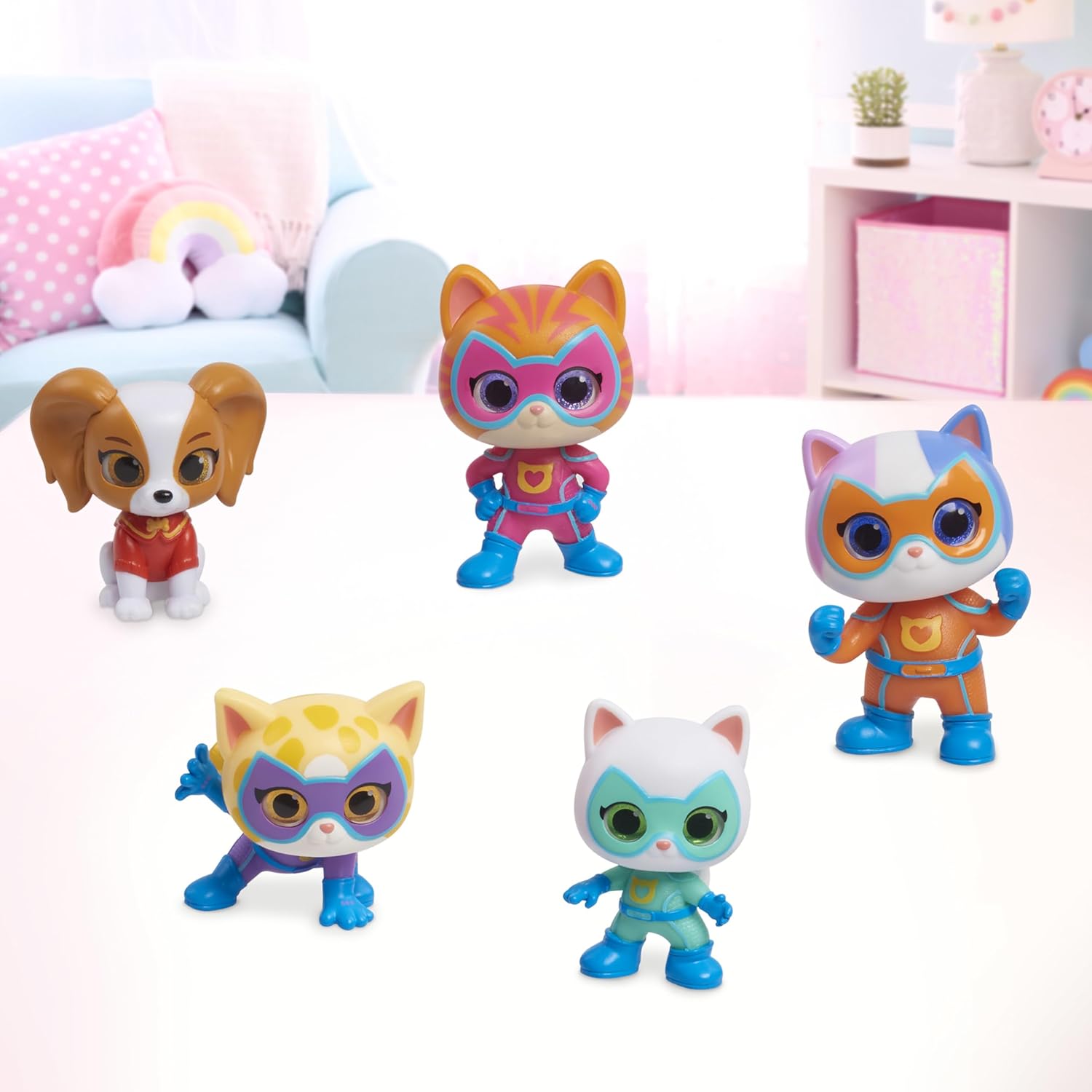 Disney Junior Super Kitties Hero Squad Figure Set