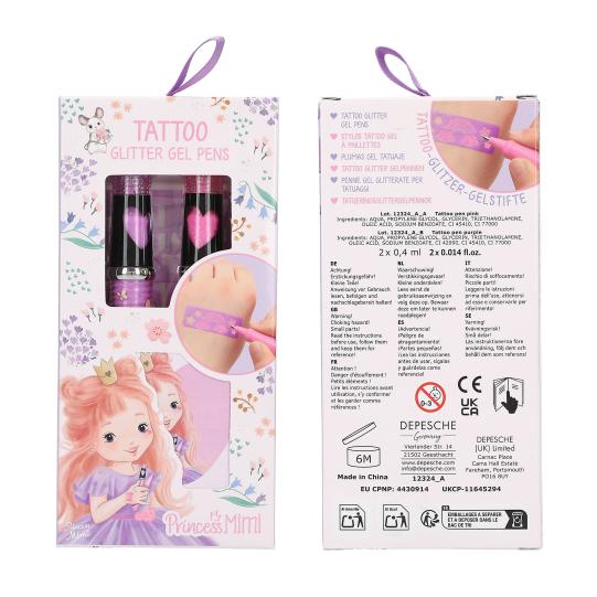 Princess Mimi Tattoo Glitter Gel Pens