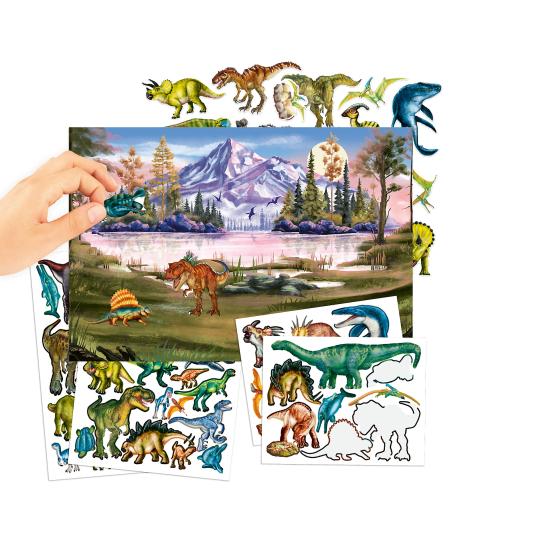 Dino World With Puffy Stickers