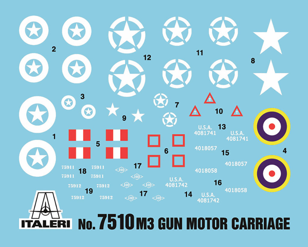 Italeri M3 76Mm Gun Carraige