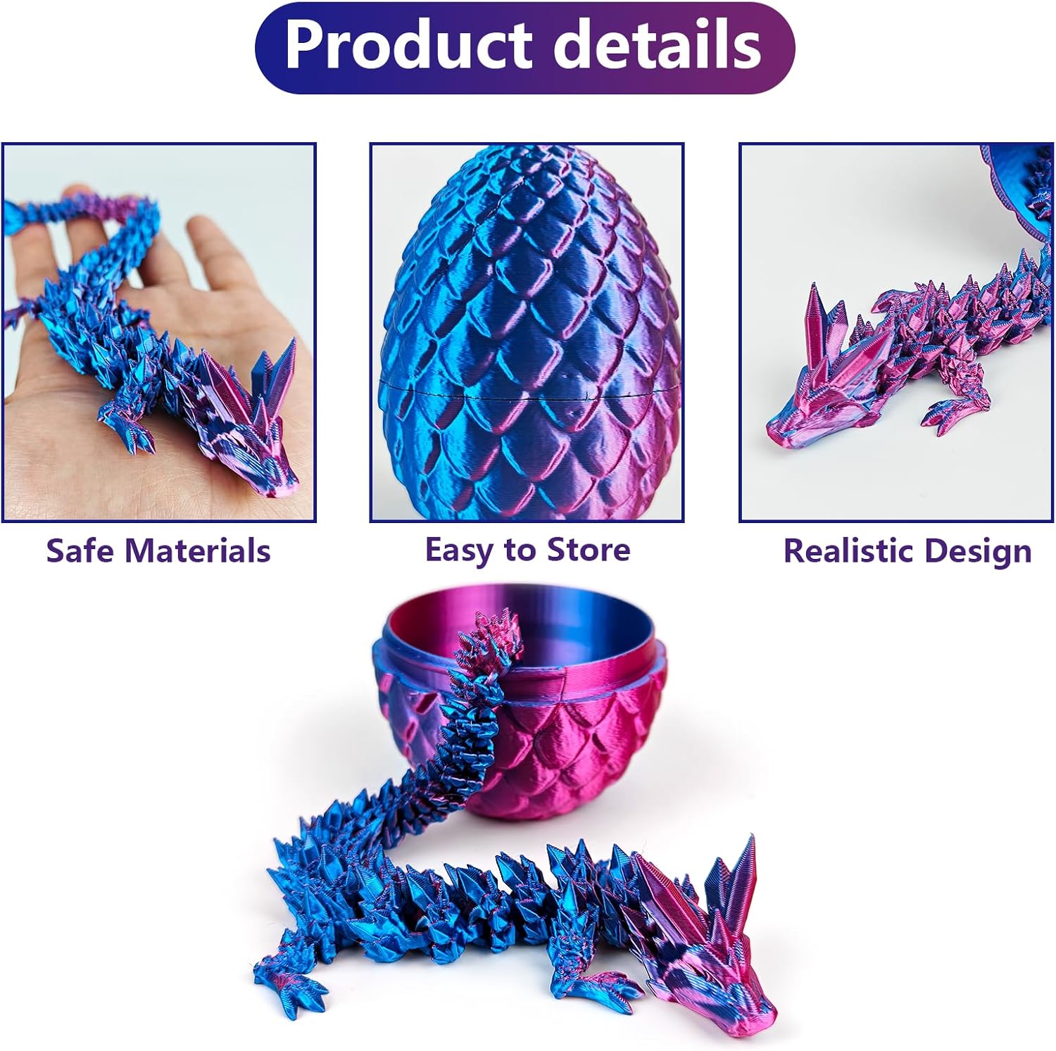 3D Printed Dragon Egg Fidget Toy
