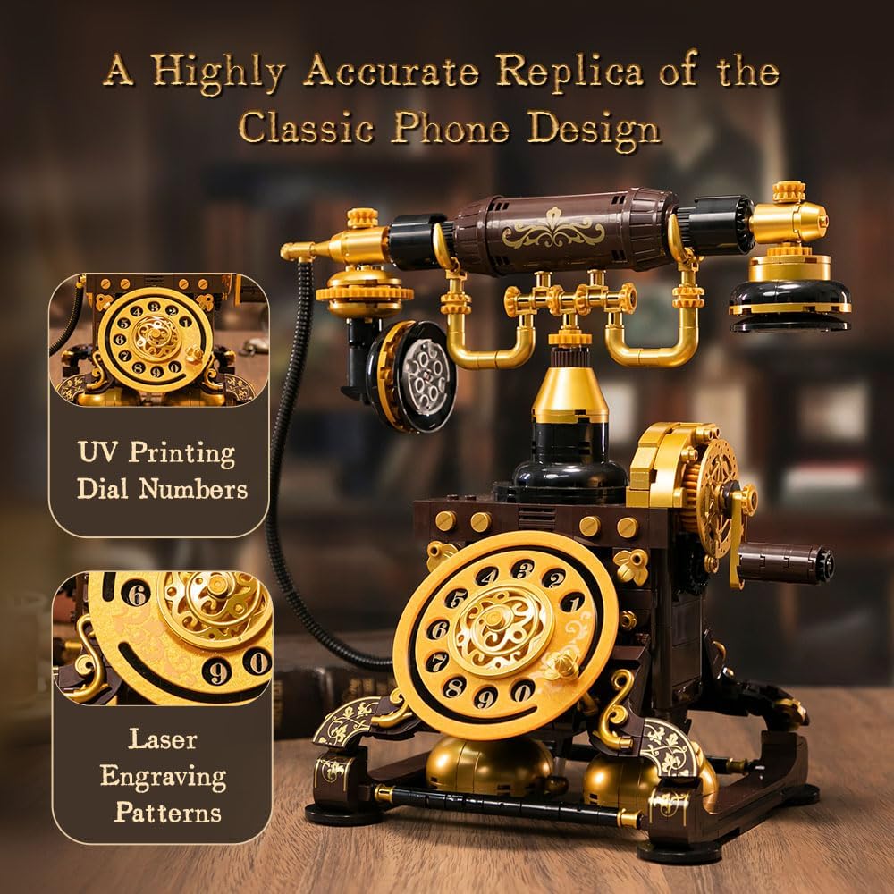 Pantasy Retro Collection: Retro Telephone Construction Brick Set