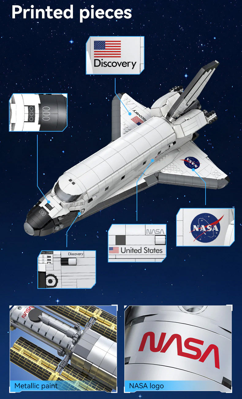 Cada NASA Space Shuttle Discovery 1827 Piece Construction Set