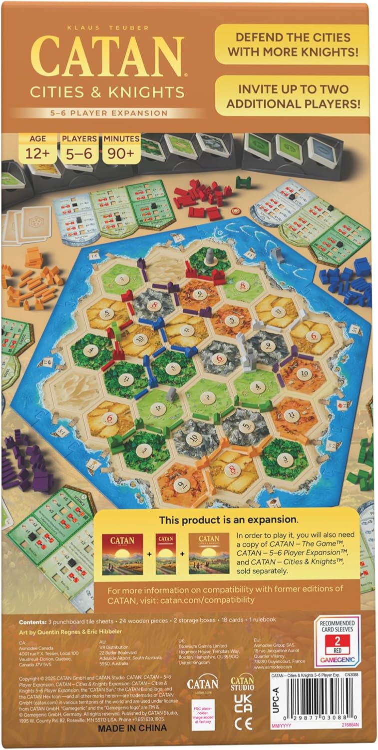 Catan Cities & Knights 5-6 Player Expansion Set