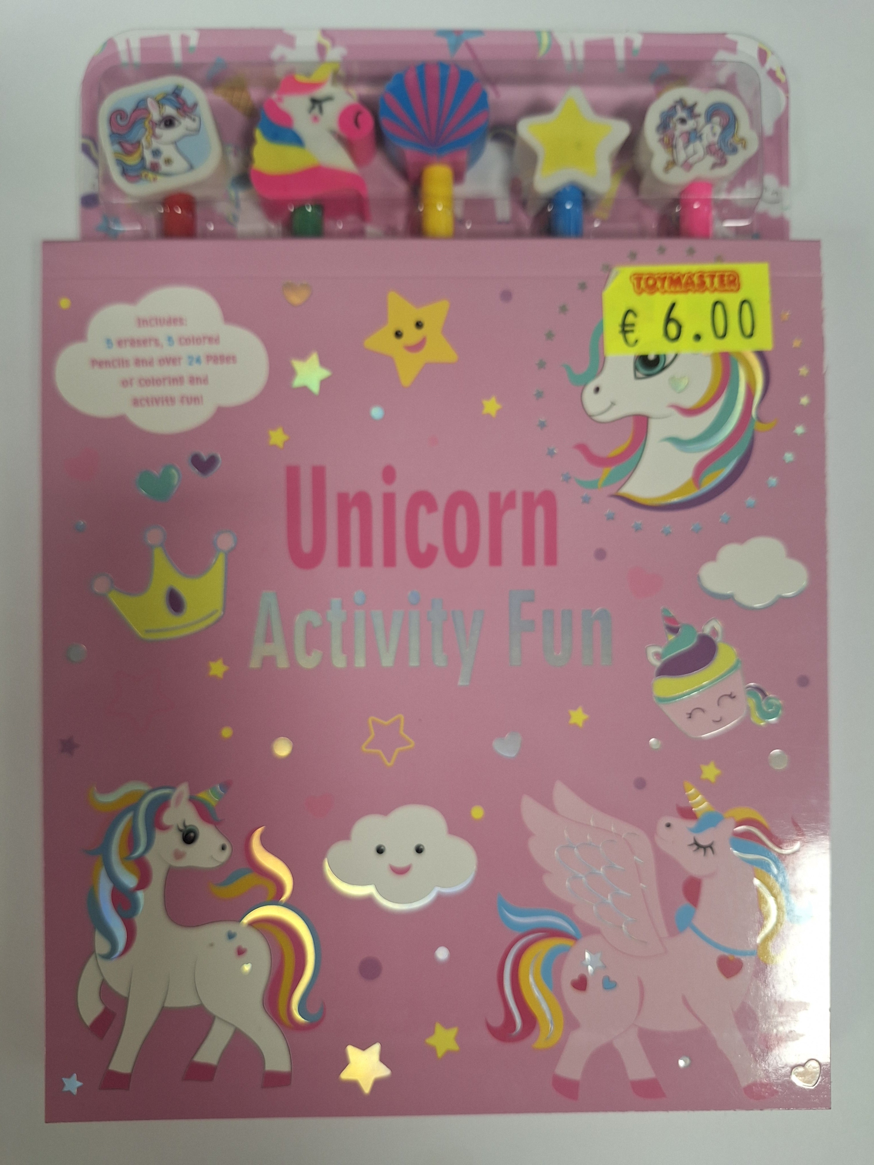 Unicorn Activity Book with Colouring Pencils