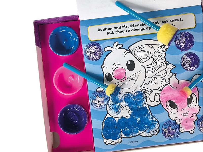 Disney Stitch Sponge Art Book & Paint Set