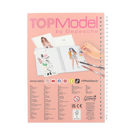 TOPModel Pocket Colouring Book