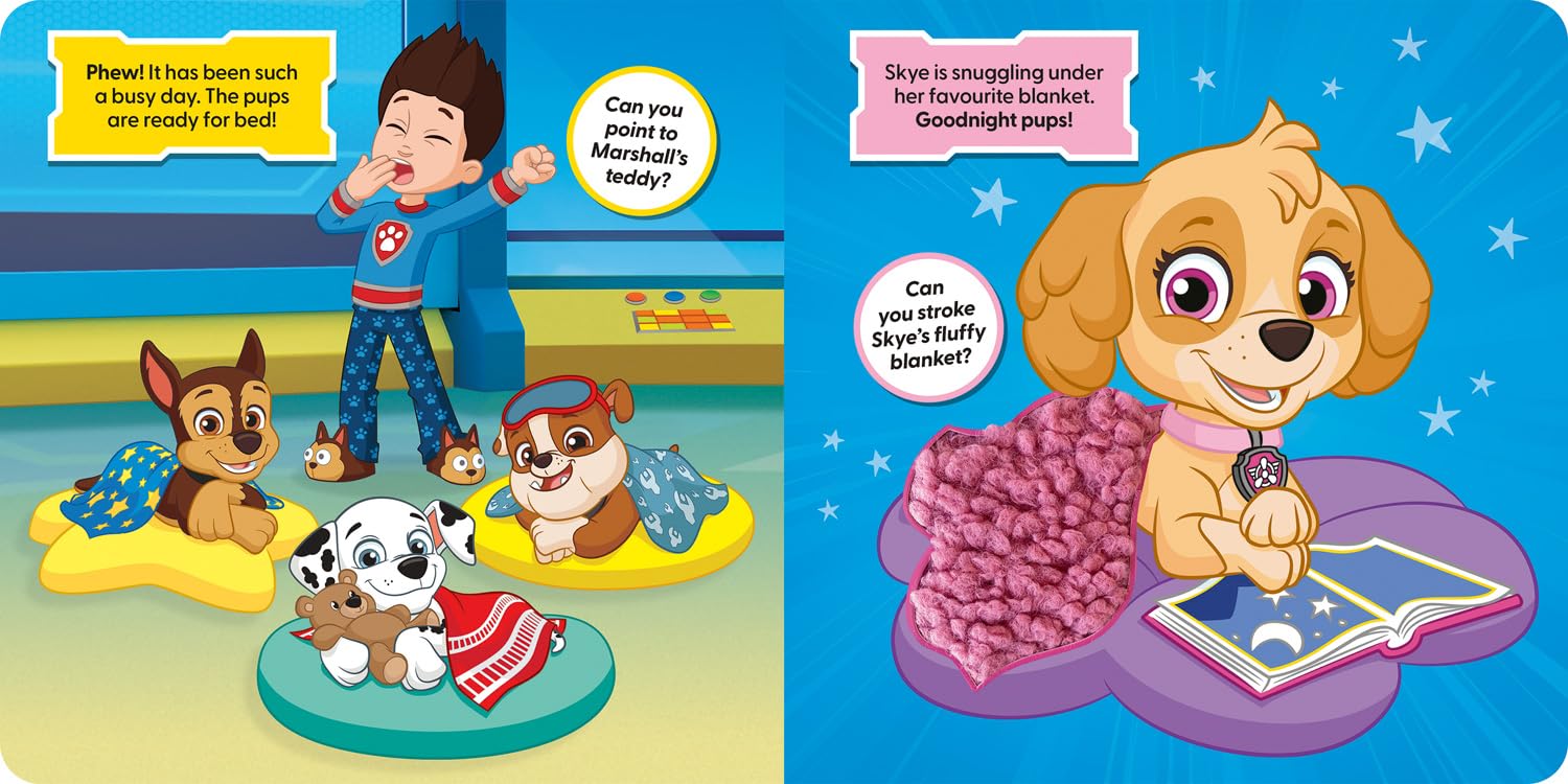 Paw Patrol Touch & Feel Pups Busy Day Book