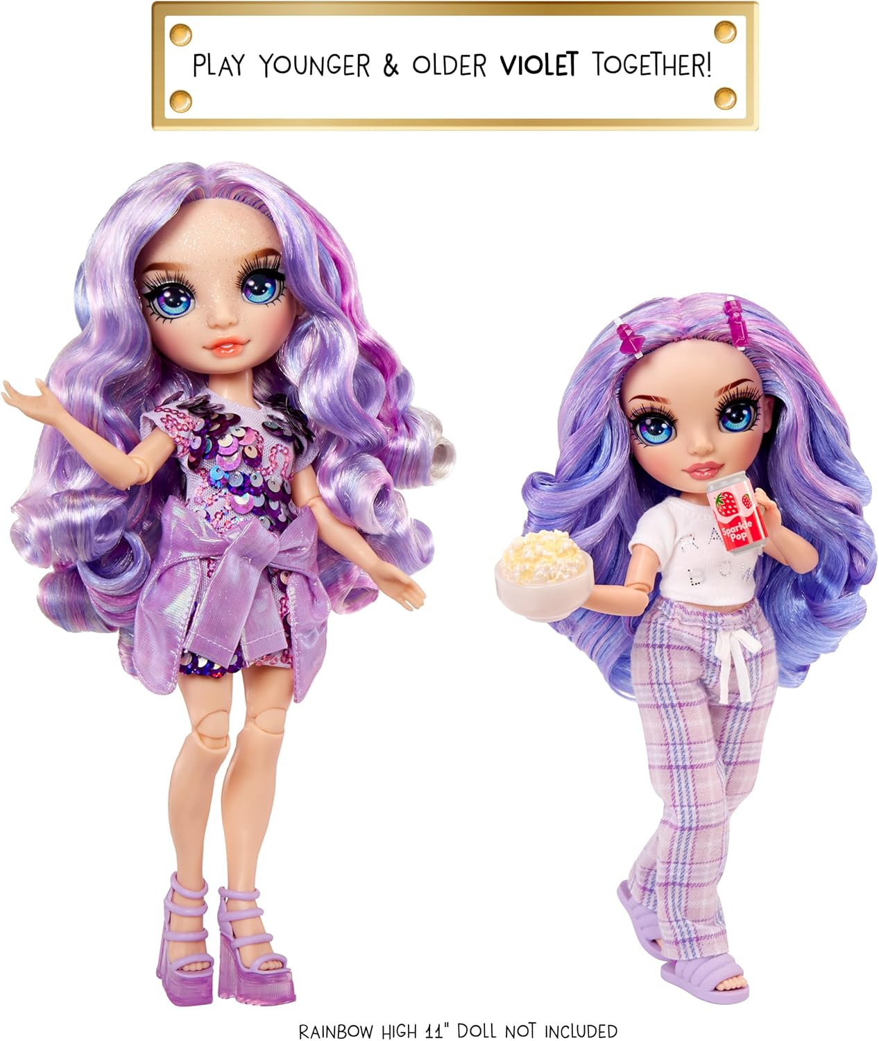 Rainbow High Junior High PJ Party Violet Willow Fashion Doll Set