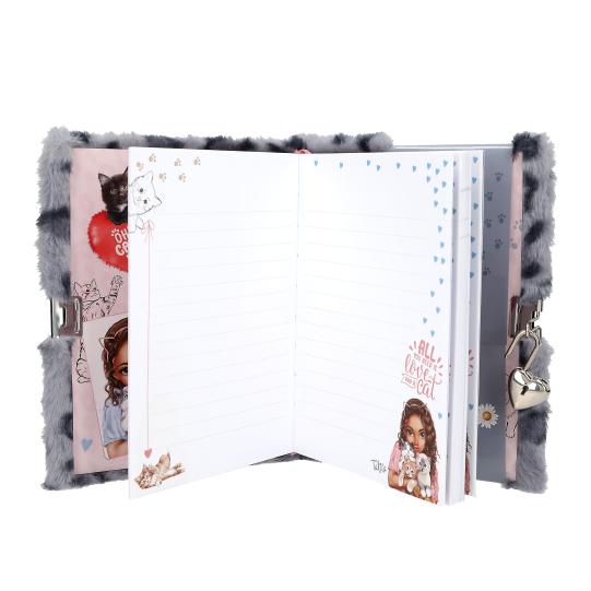 TOPModel Cosy Cat Diary with Lock