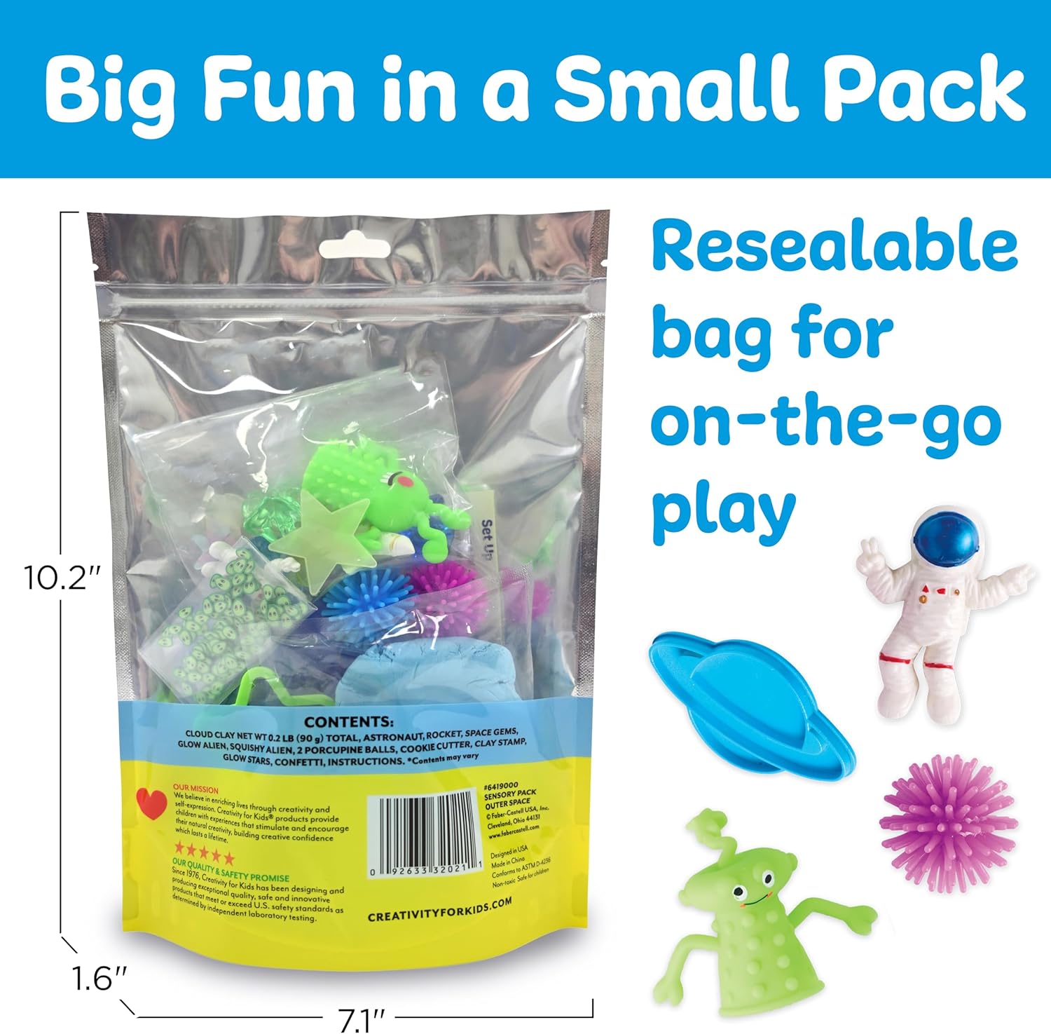 Stretchy Cloud Clay Outer Space Sensory Pack