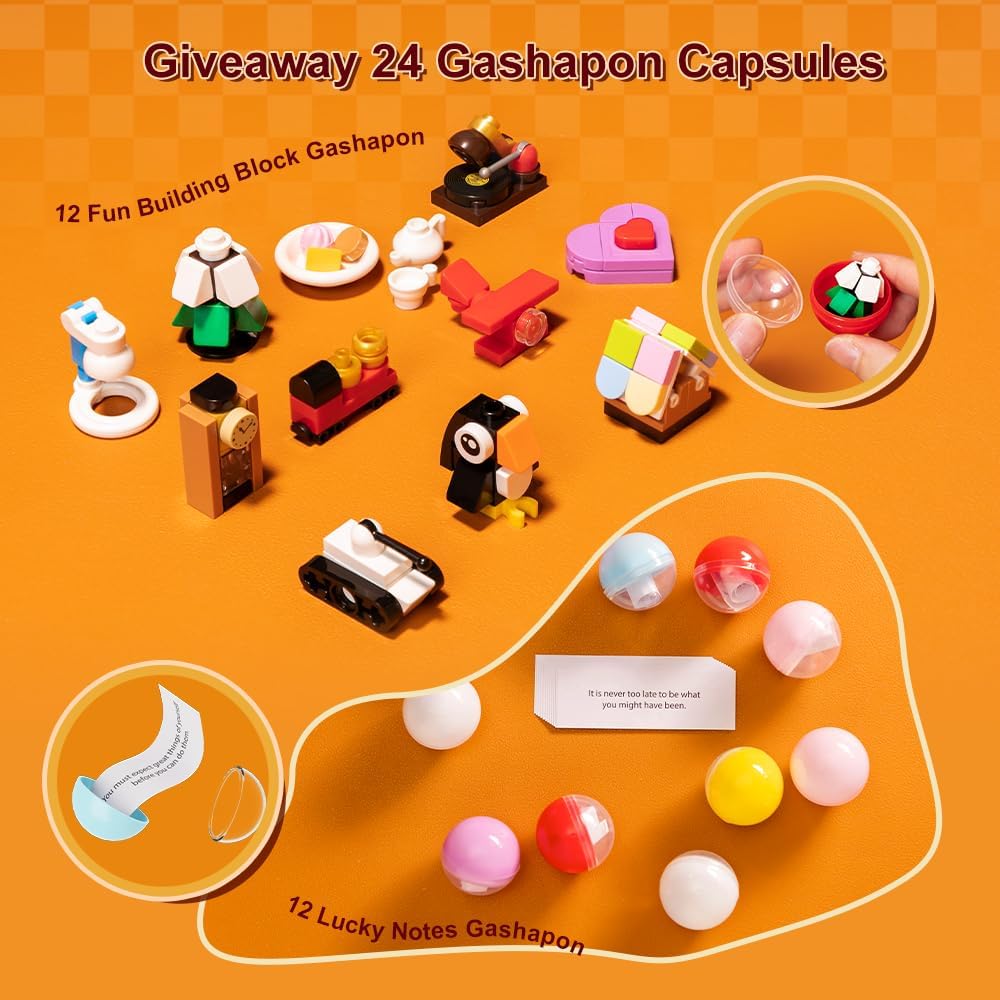 Pantasy Retro Collection: Gumball Machine Brick Construction Set