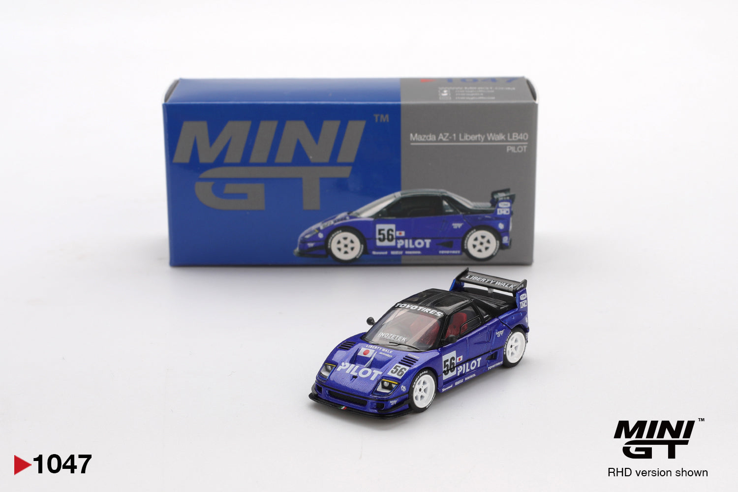 Mini GT Mazda AZ-1 Liberty Walk LB40 PILOT 1:64 Die Cast