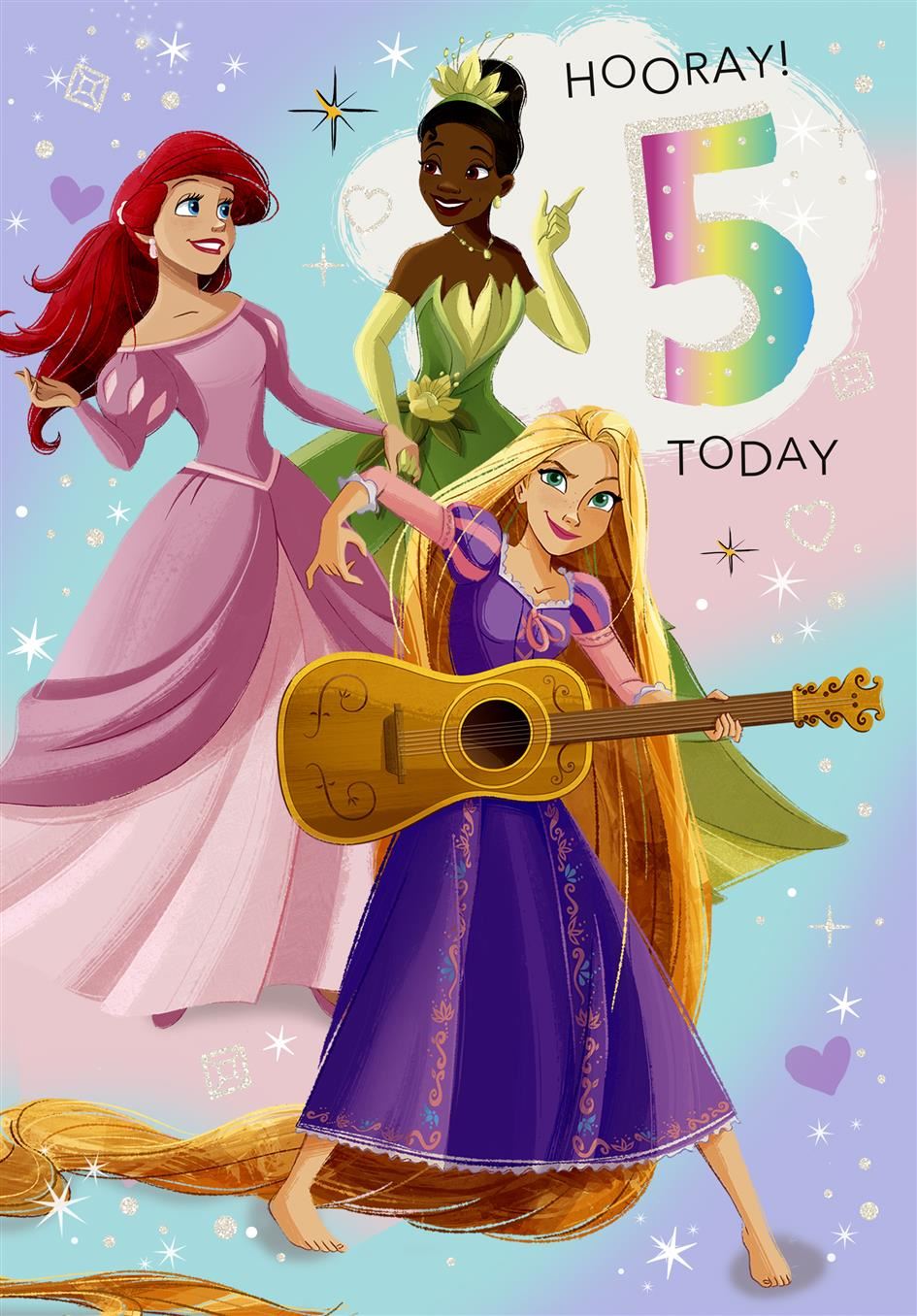 Hallmark Disney Princess 5th Birthday Card
