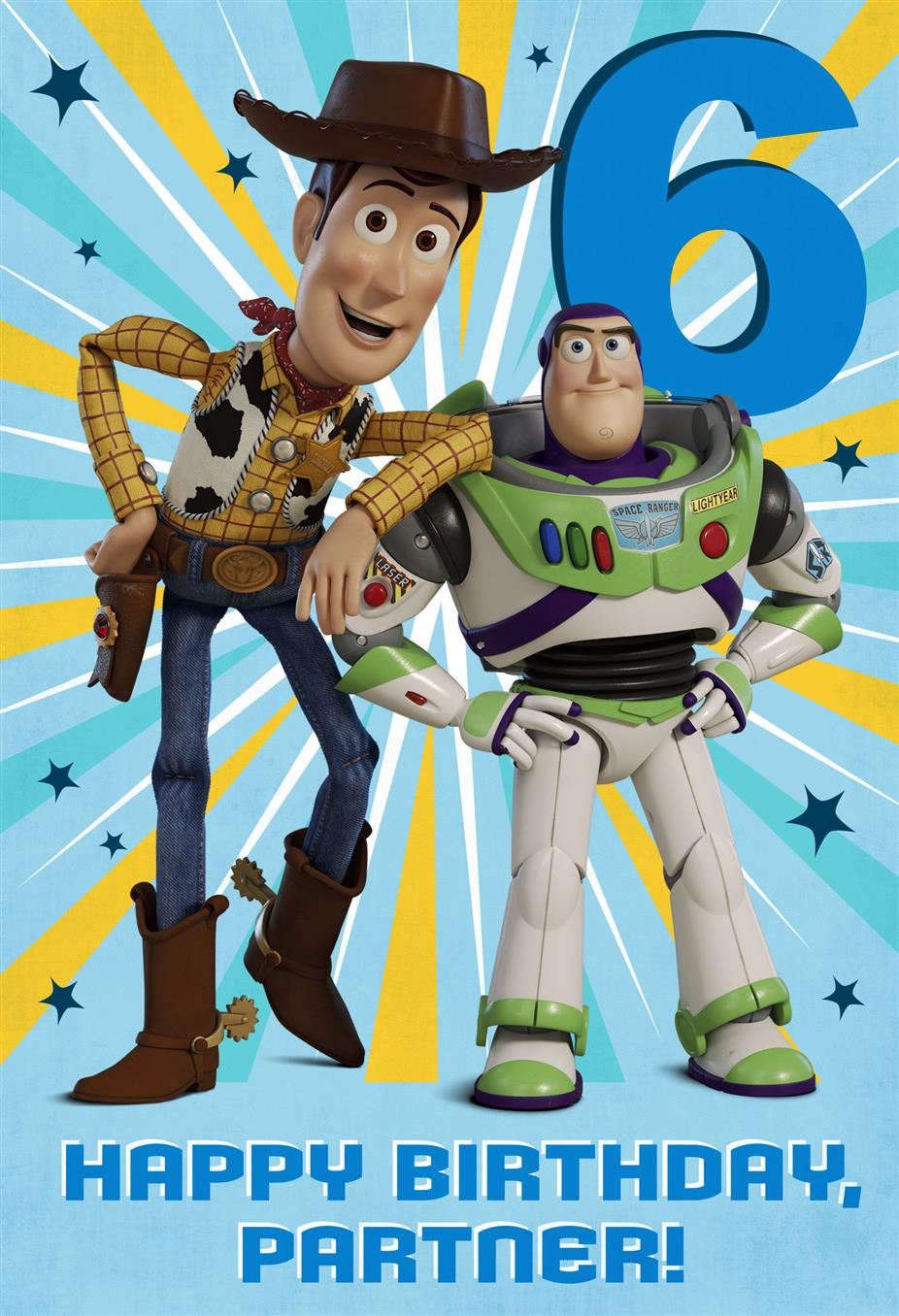 Hallmark Toy Story 6th Birthday Card