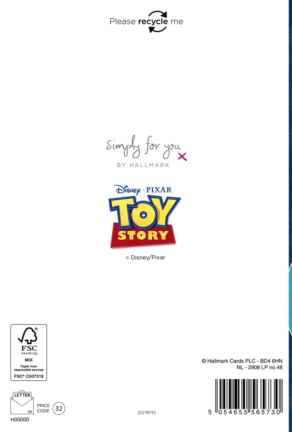Hallmark Toy Story 5th Birthday Card