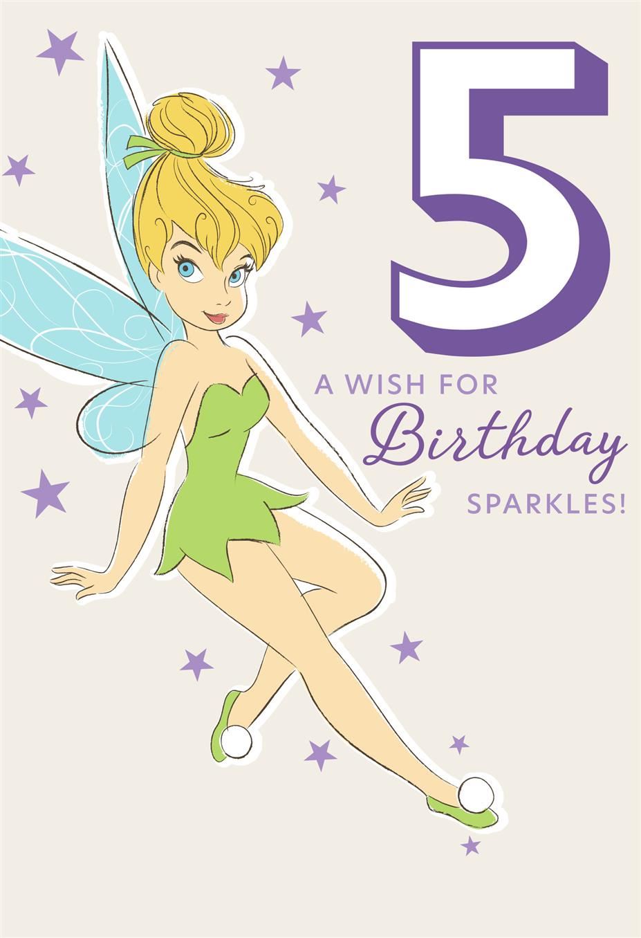 Hallmark Tinker Bell 5th Birthday Card