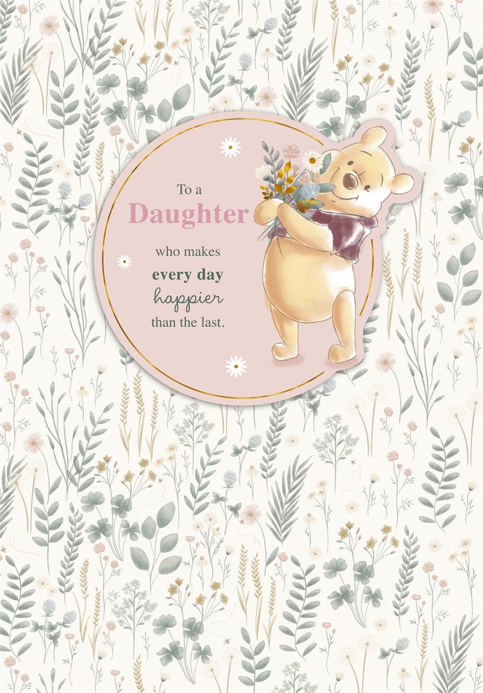 Hallmark Winnie The Pooh Daughter Birthday Card