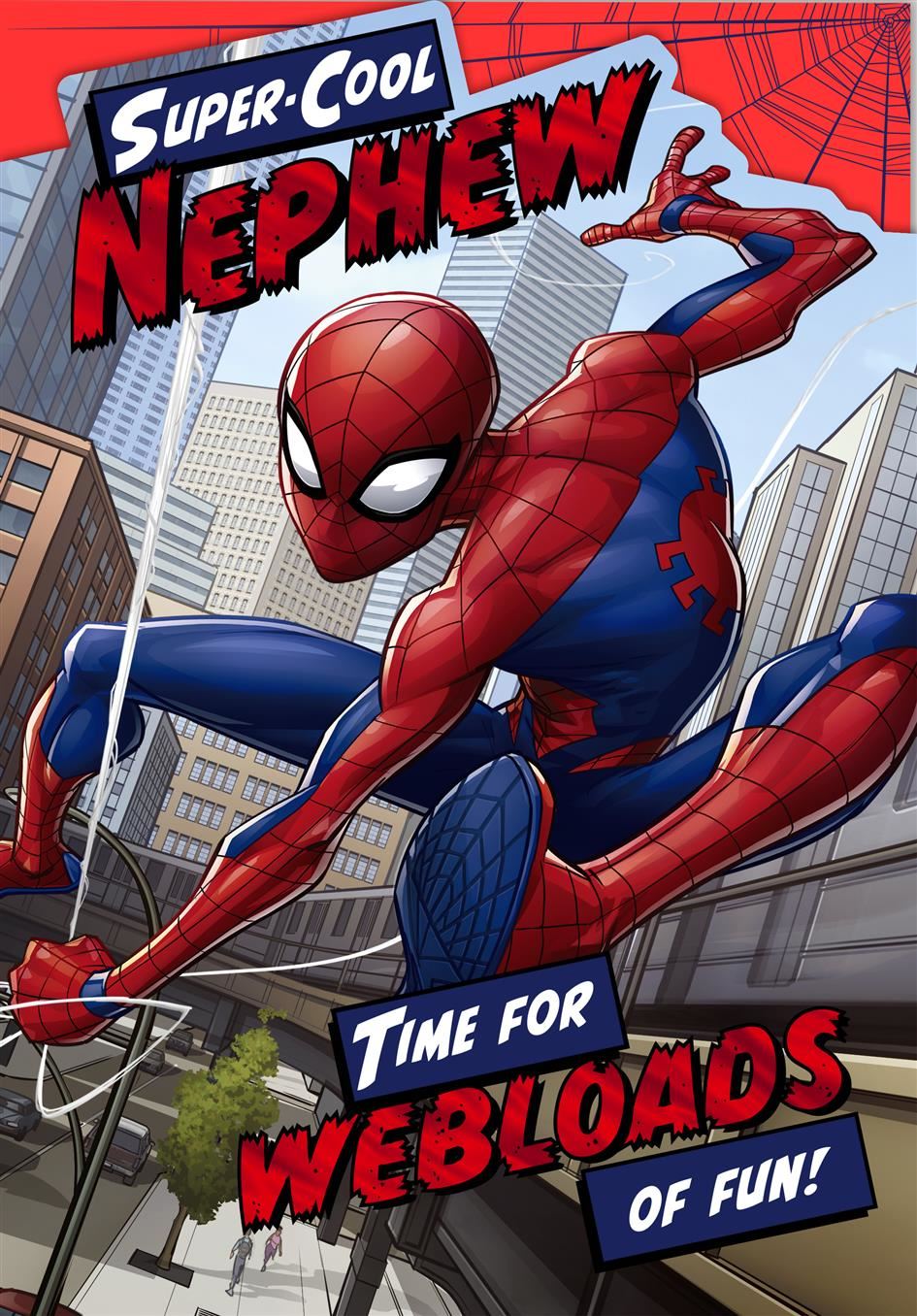 Hallmark Marvel Spider-Man Nephew Birthday Card