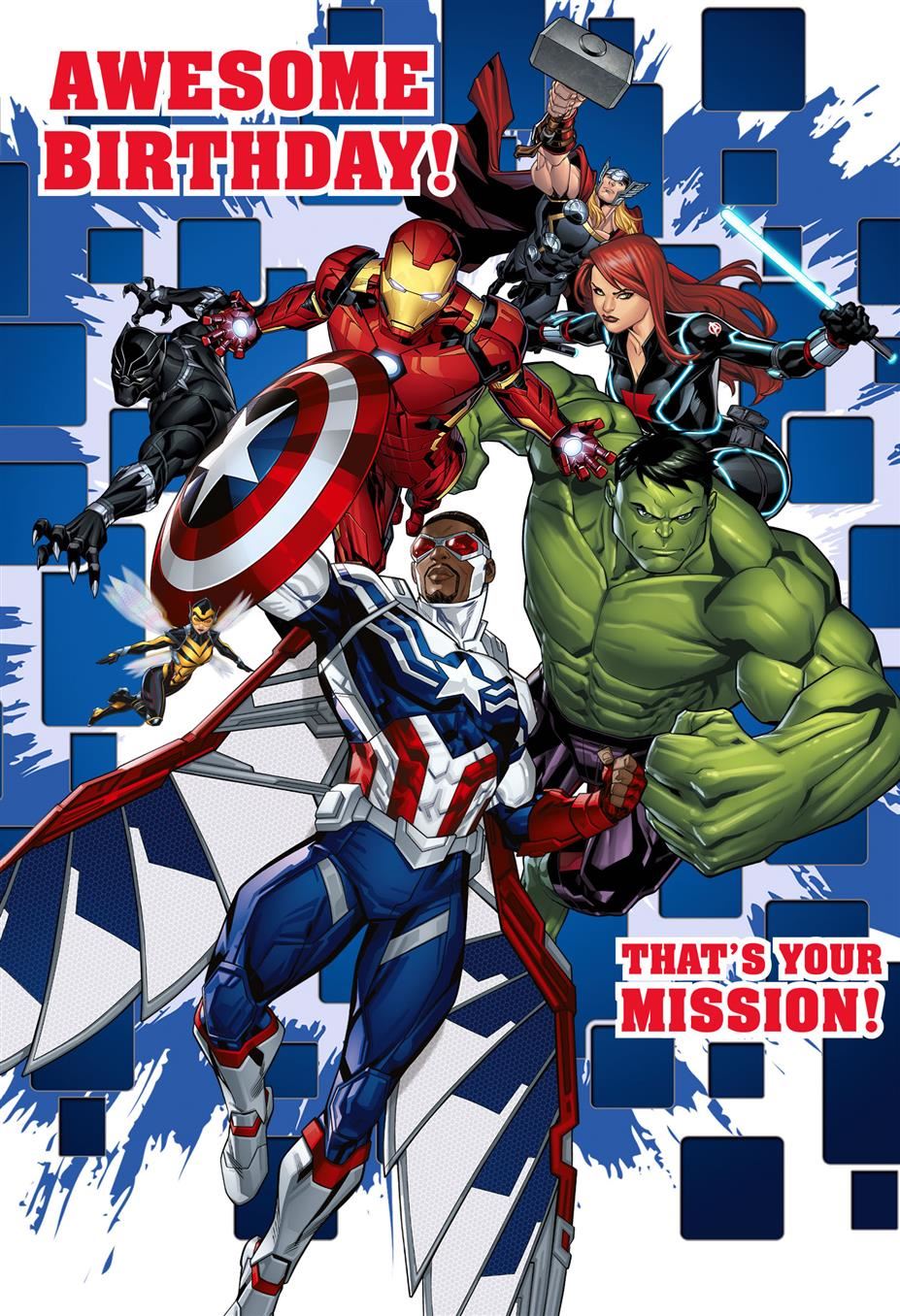 Hallmark Marvel Avengers Birthday Card