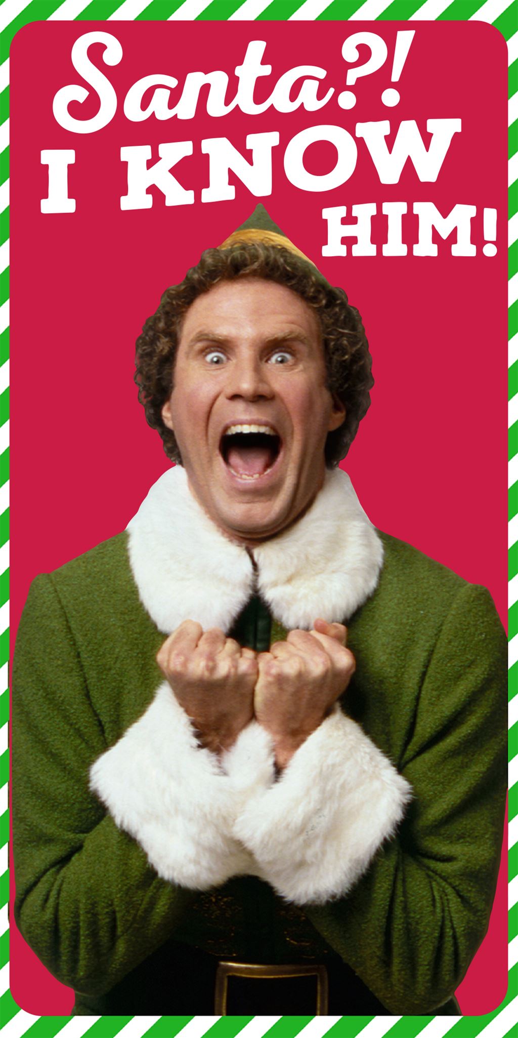 Hallmark Buddy The Elf Christmas Card