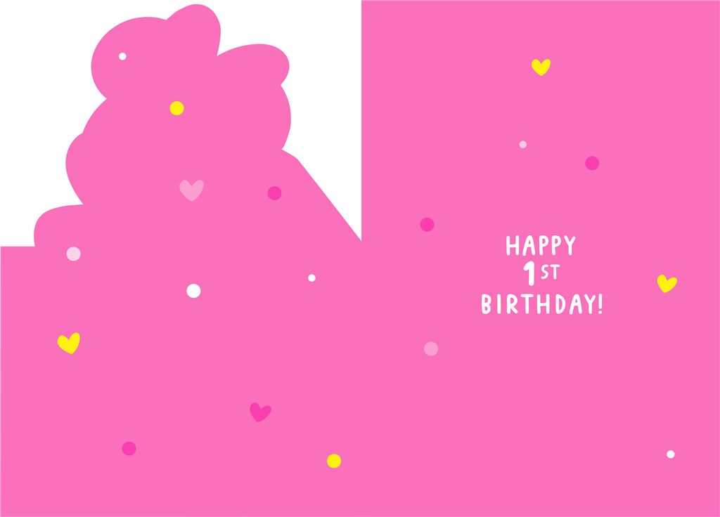 Hallmark Disney Minnie Mouse 1st Birthday Card