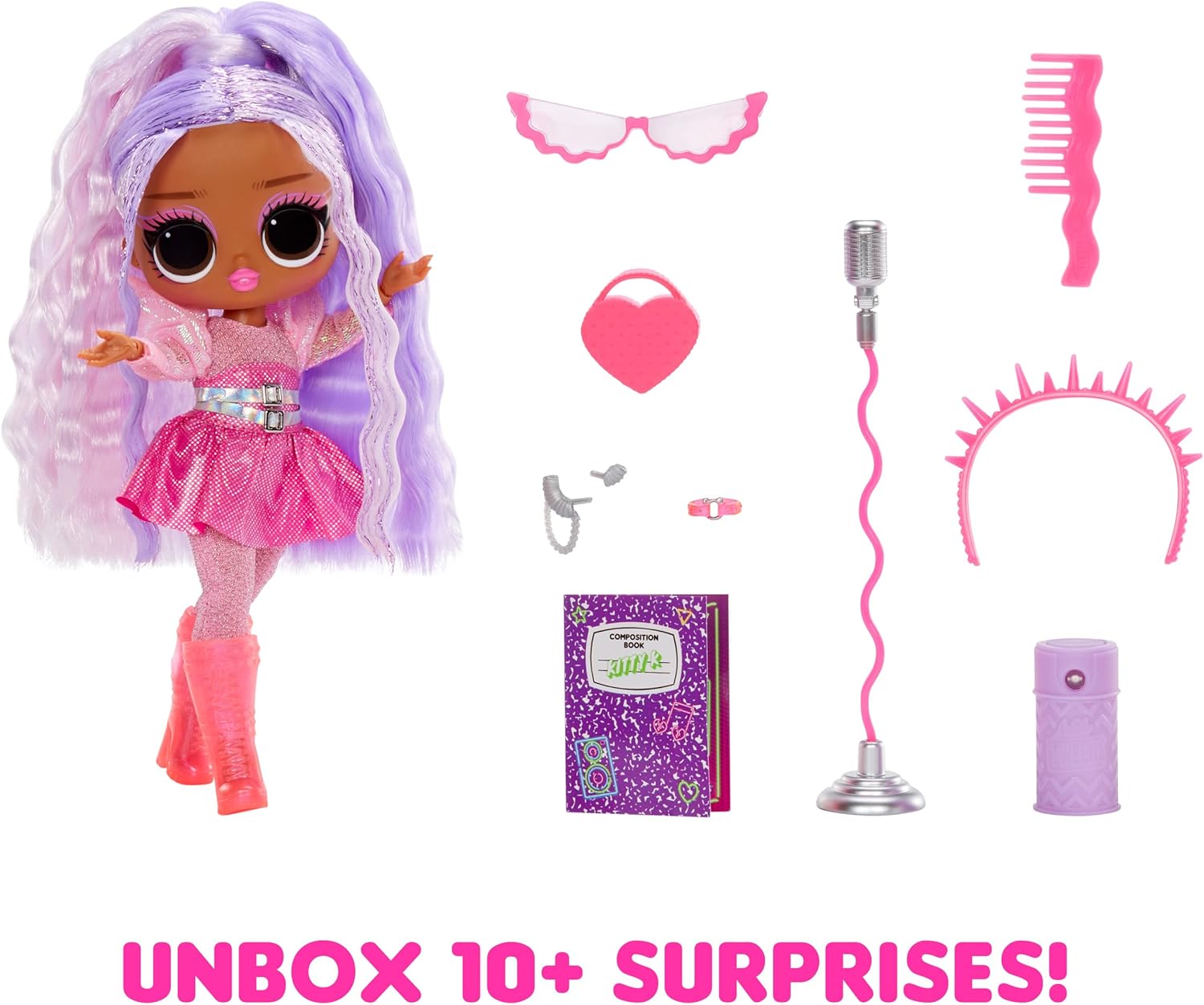 LOL Surprise Neon Pop Stars Kitty K Fashion Doll