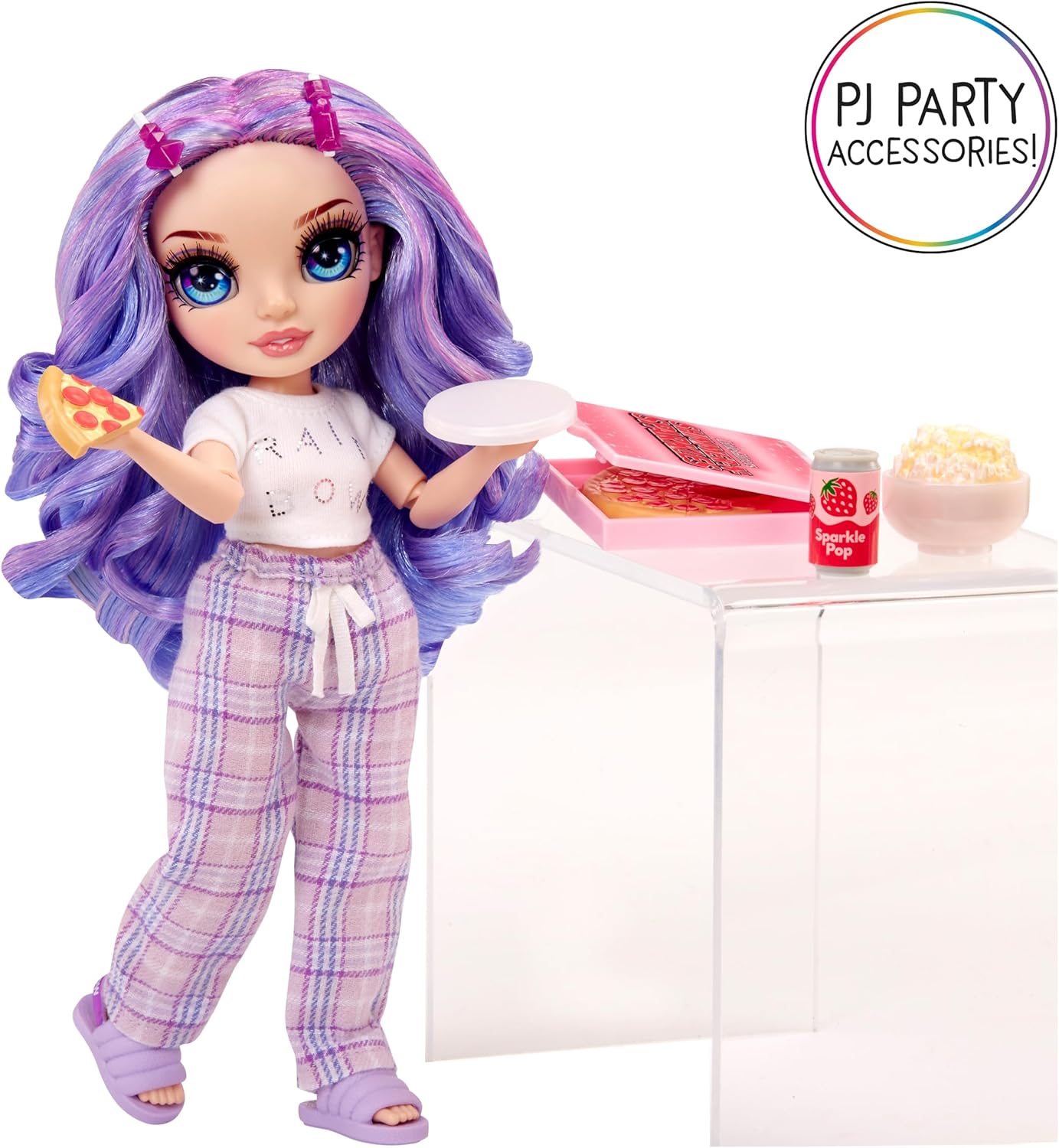 Rainbow High Junior High PJ Party Violet Willow Fashion Doll Set